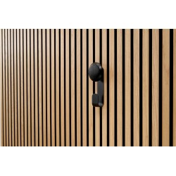 Crochet court avec bouton en bois noir - modèle Small Ter-Hürne