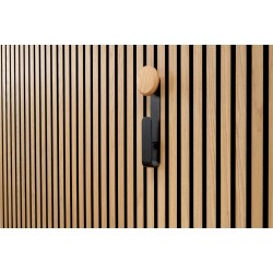 Crochet long avec bouton en bois - modèle Large Ter-Hürne