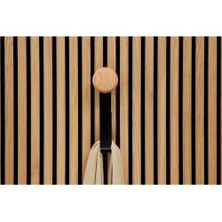 Crochet long avec bouton en bois - modèle Large Ter-Hürne