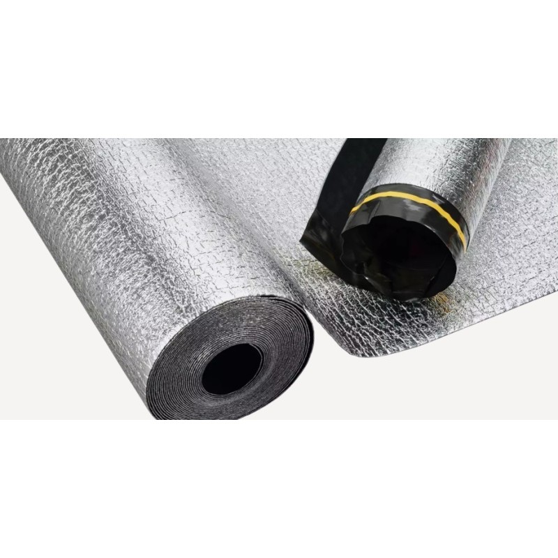 Sous-couche feuille mousse PE combiné avec couche aluminium 2mm Ter-Hürne