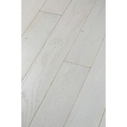 Parquet massif chêne "Extrême vieilli blanc" PLANCHER D'AUTREFOIS Chêne de l'Est