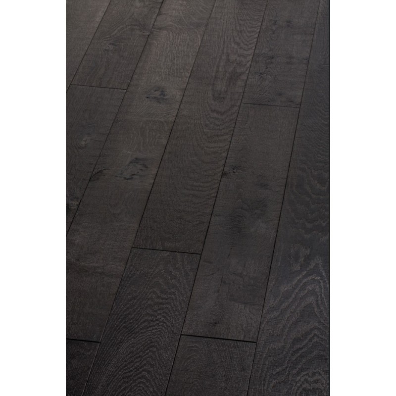 Parquet contrecollé chêne "Scié extrême noir" CHÊNE SCIÉ Chêne de l'Est