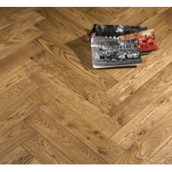 Parquet contrecollé chêne "Doré antique ciré - Bâton rompu" TOP 4 Chêne de l'Est