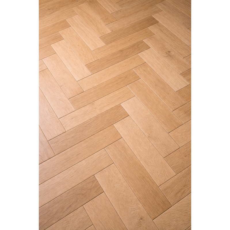 Parquet contrecollé chêne "Aspect bois brut brossé verni mat - Bâton rompu" GAMME NATURE Chêne de l'Est