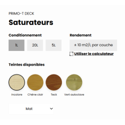 Saturateur PRIMO-T DECK Plastor