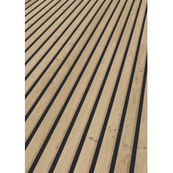 Panneau décoratif "Chêne Sable/Noir mat" Ter-Hürne